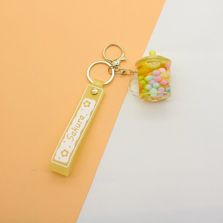 Unisex keychain with cute drinking vessel design Bowlift