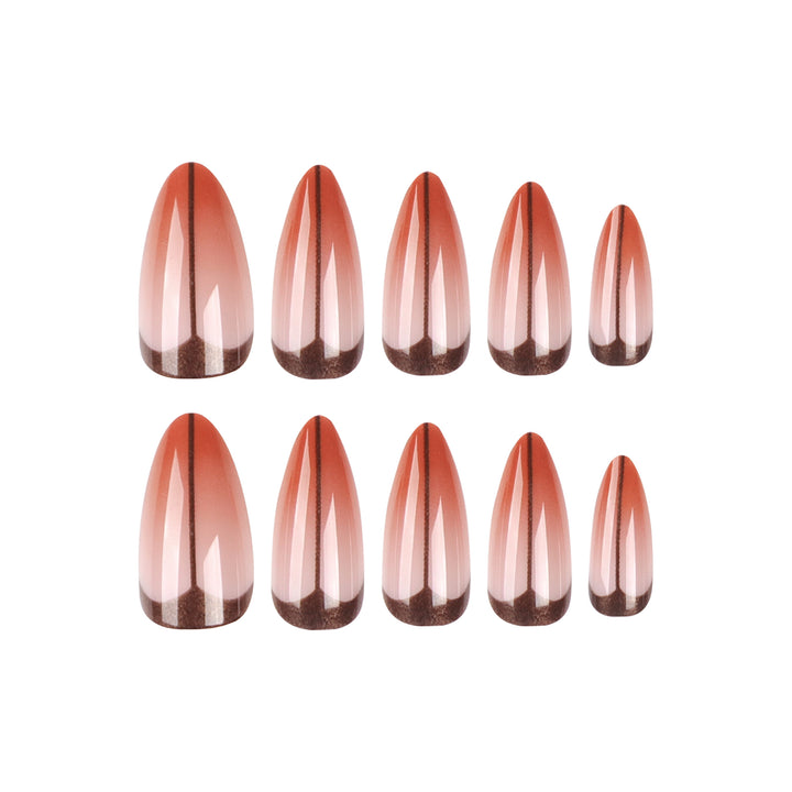 Artistic stiletto nails with trendy ombre effect Bowlift