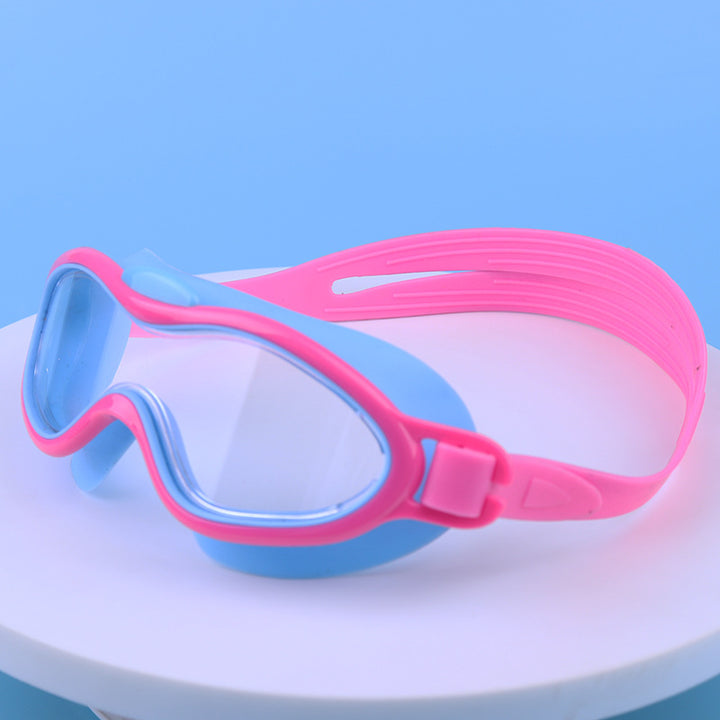 Waterproof swimming goggles with adjustable head strap and UV protection Bowlift