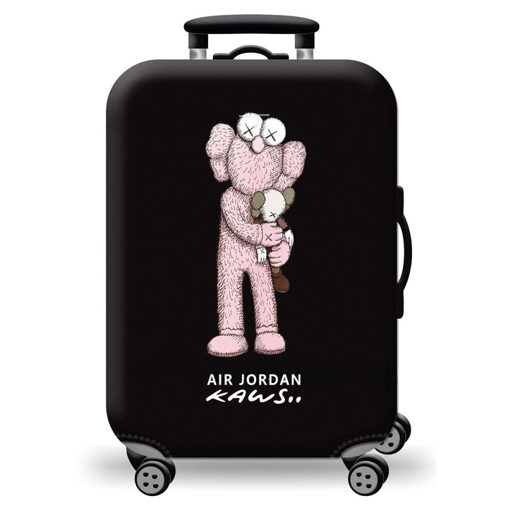 Unisex hard-shell suitcase with playful cat design Bowlift