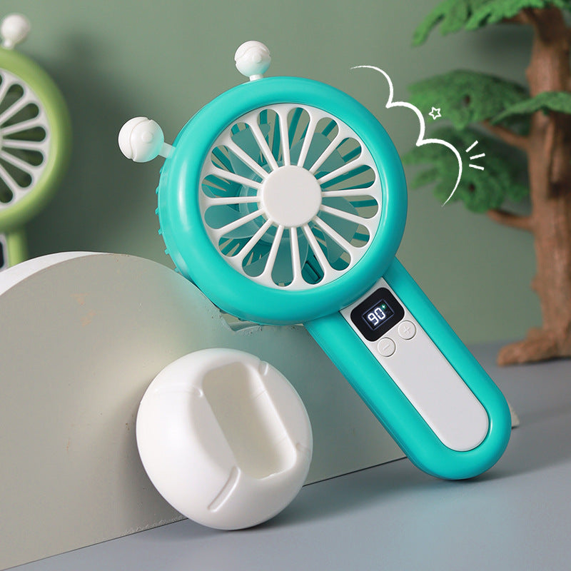 Unisex Portable USB Table Fan with Digital Speed Display Bowlift