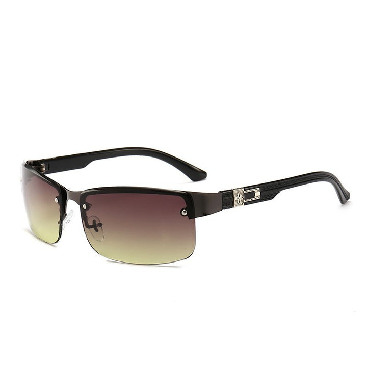 Ladies stylish square sunglasses with gold accents Bowlift