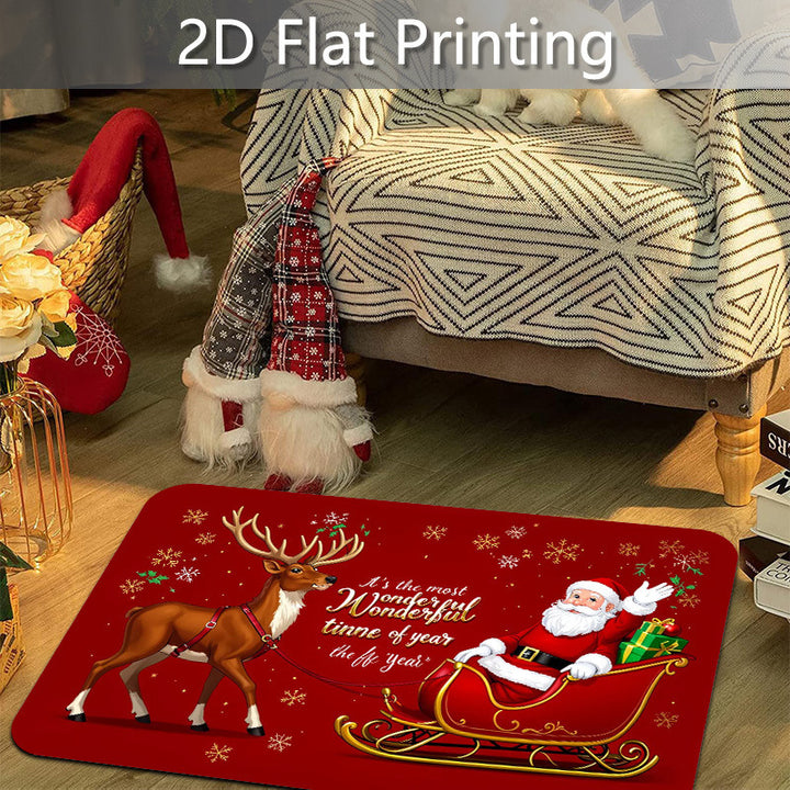 Christmas-Themed Decorative Area Rug Bowlift