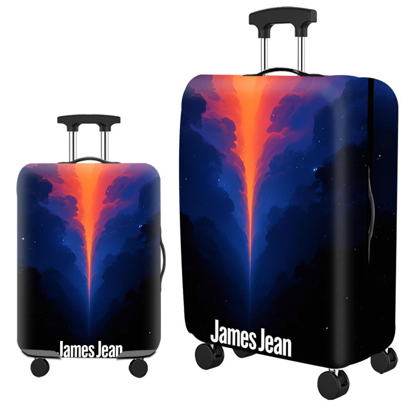 Tropical Leaf Print Hard Shell Luggage Bowlift