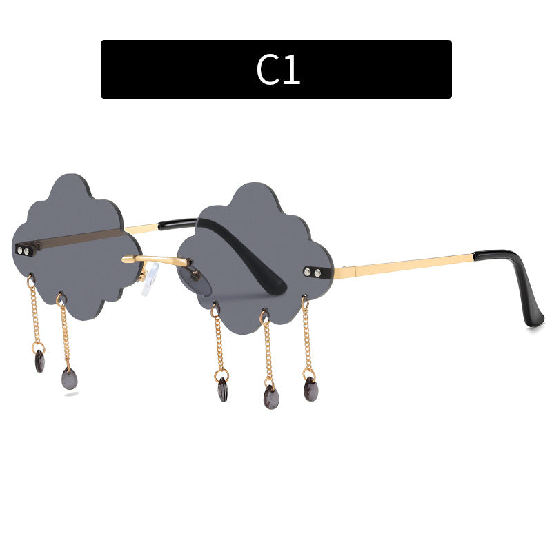 Artistic Cloud-Shaped Sunglasses