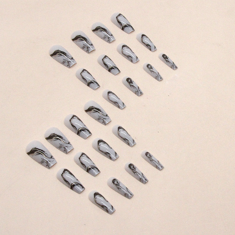 Marble Design Press-On Nail Extensions Bowlift