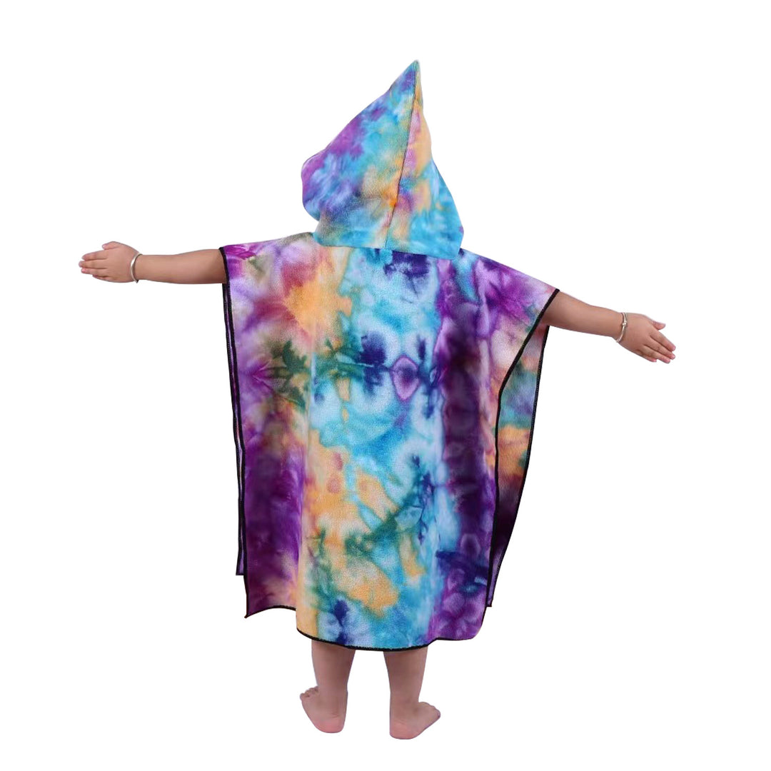 Fluffy Bath Poncho with Hood Bowlift