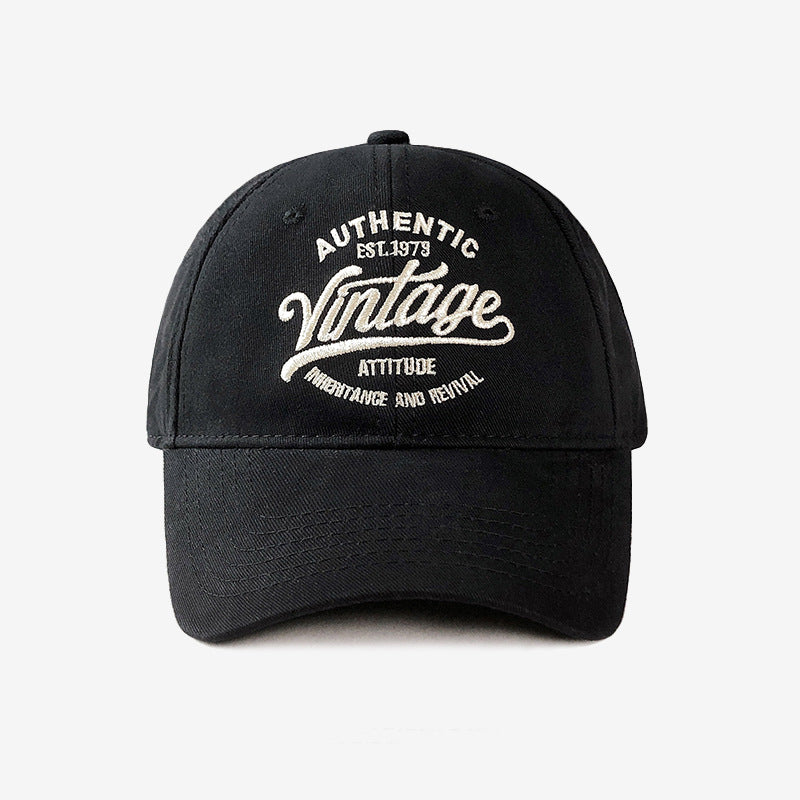 Vintage-Inspired Embroidered Baseball Cap