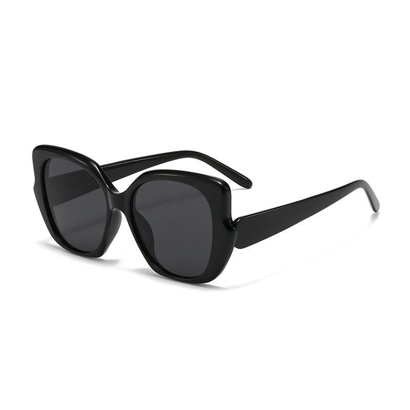 Women's oversized fashionable sunglasses with curved frame Bowlift