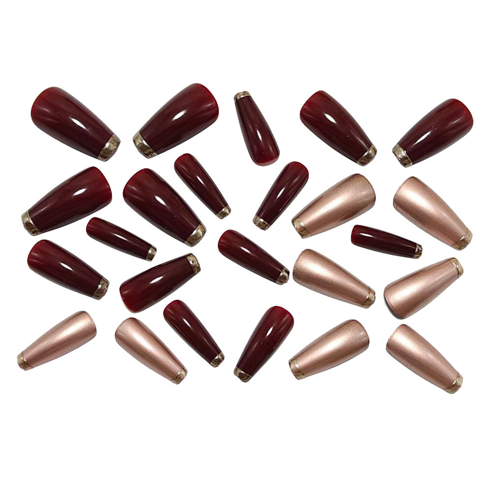 Shiny artificial nails in modern design Bowlift
