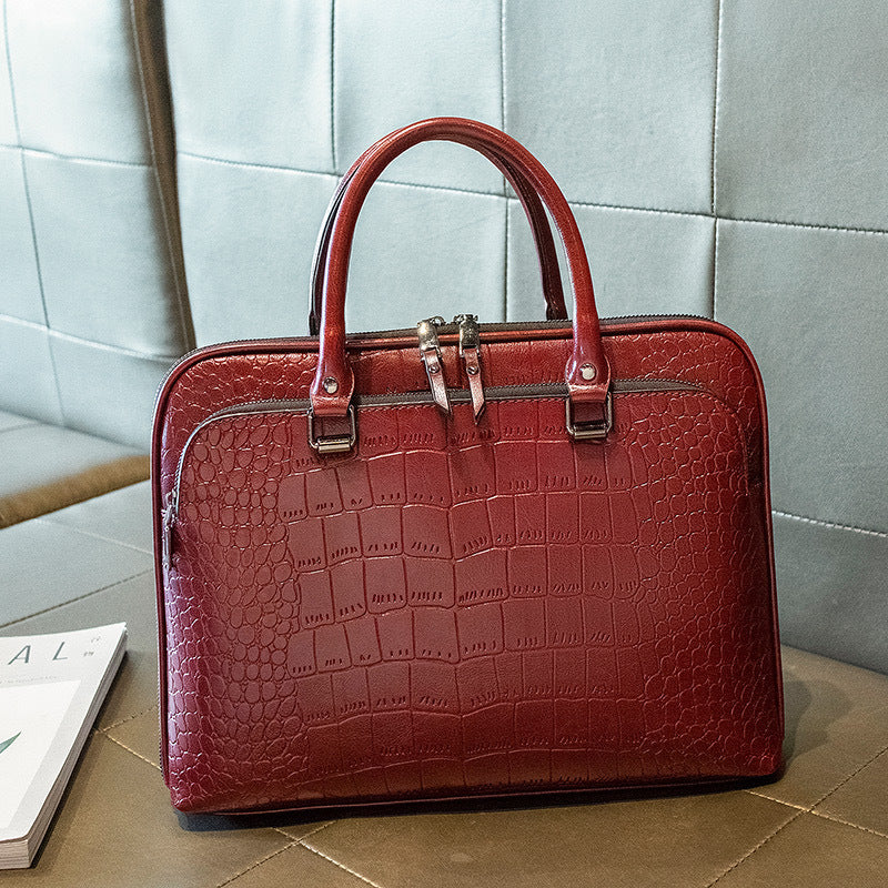Elegant Business Bag with Structured Design Bowlift