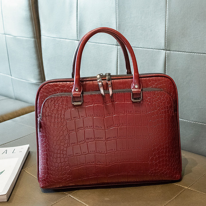 Elegant Business Bag with Structured Design Bowlift
