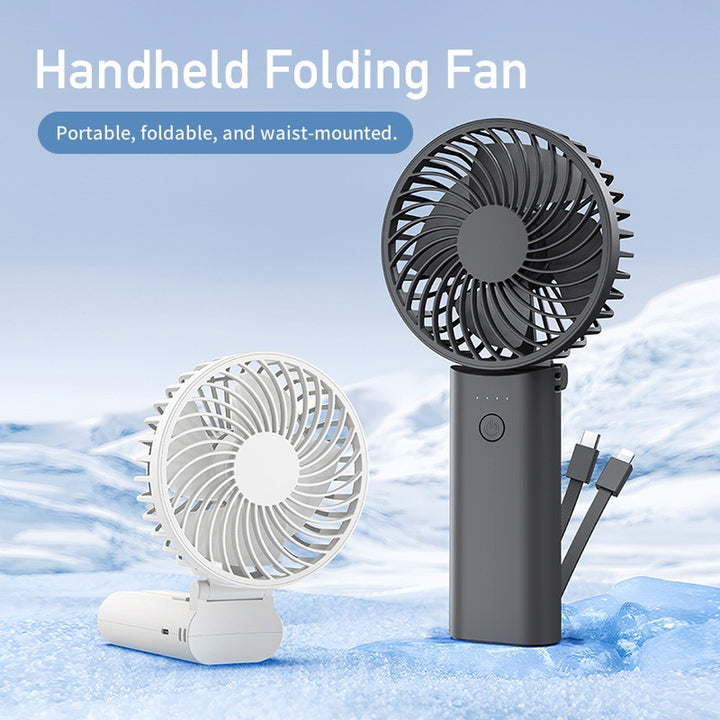 Unisex nan compact foldable rechargeable handheld fan with quiet brushless motor Bowlift