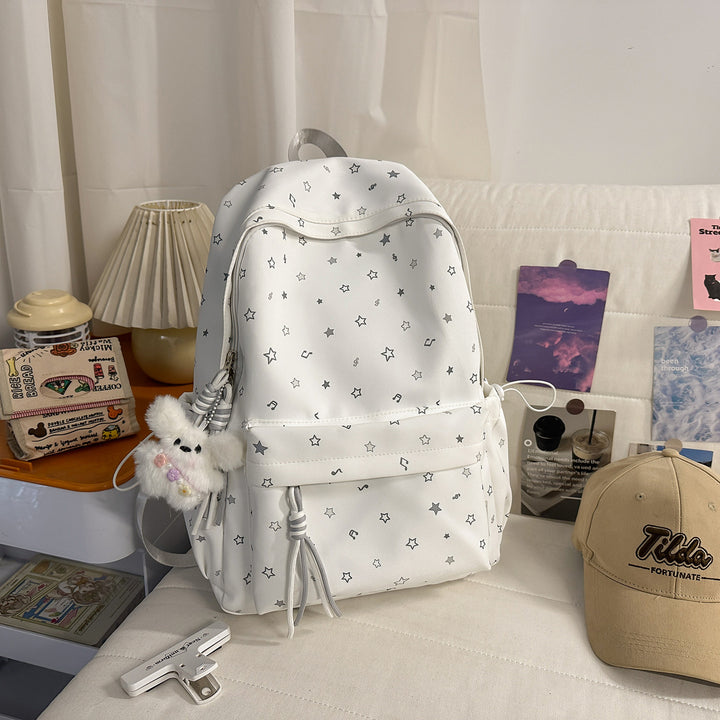 Fashionable backpack with colorful star pattern Bowlift