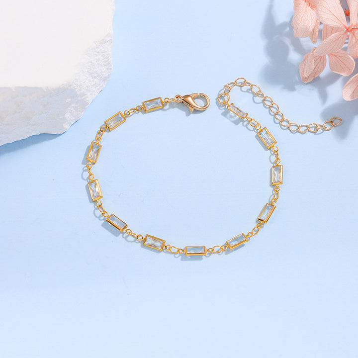 Elegant Glass Chain Bracelet Bowlift