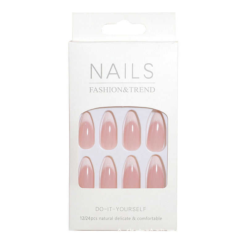 Elegant Almond-Shaped Press-On Nail Tips Bowlift