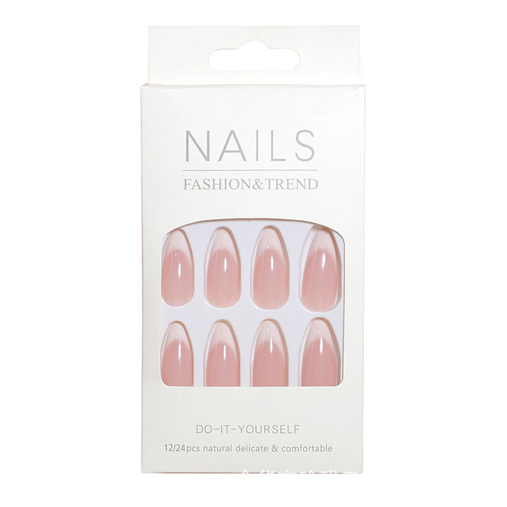 Elegant Almond-Shaped Press-On Nail Tips Bowlift