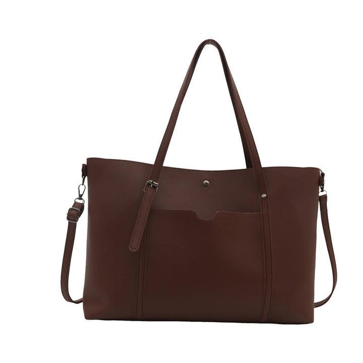 Versatile Vegan Leather Tote Bag