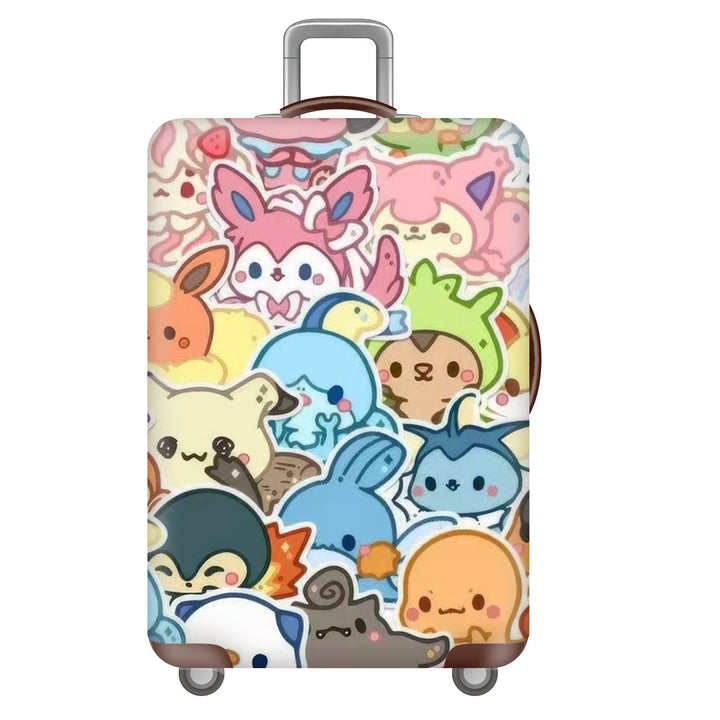 Unisex Hard Shell Suitcase with Creative Travel Motif Bowlift