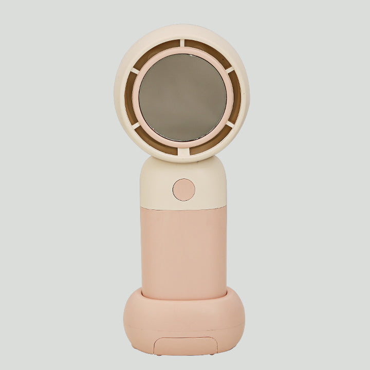 Women's Portable Mini Fan with Mirror Bowlift