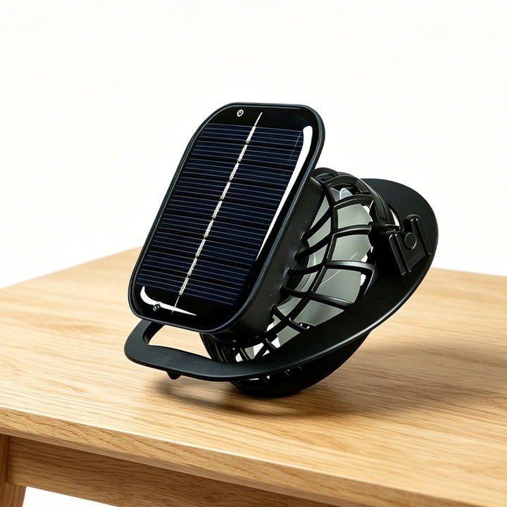 Unisex nan solar-powered table fan with integrated solar module Bowlift