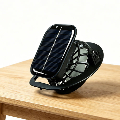 Unisex nan solar-powered table fan with integrated solar module Bowlift