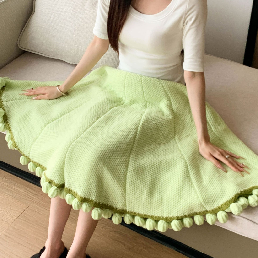 Cozy Crinkled Skirt Bowlift