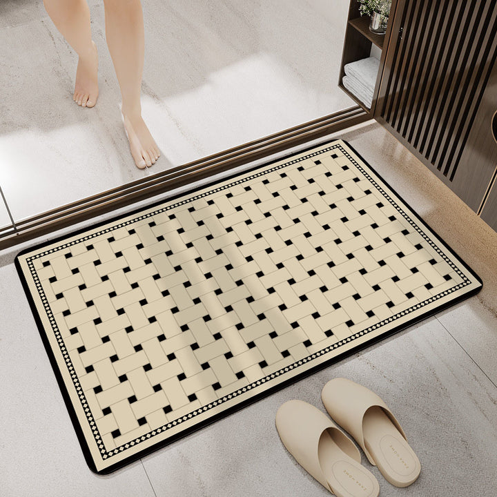 Abstract Modern Bath Mat Bowlift