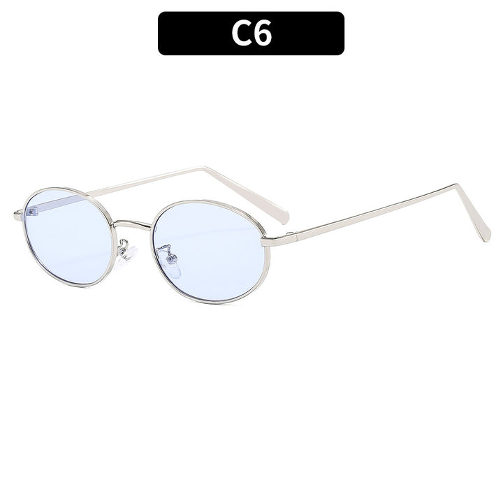 Elegant Look Stylish Oval Frame Sunglasses