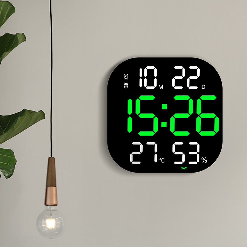 Digital Alarm Clock with Thermometer and Hygrometer Bowlift