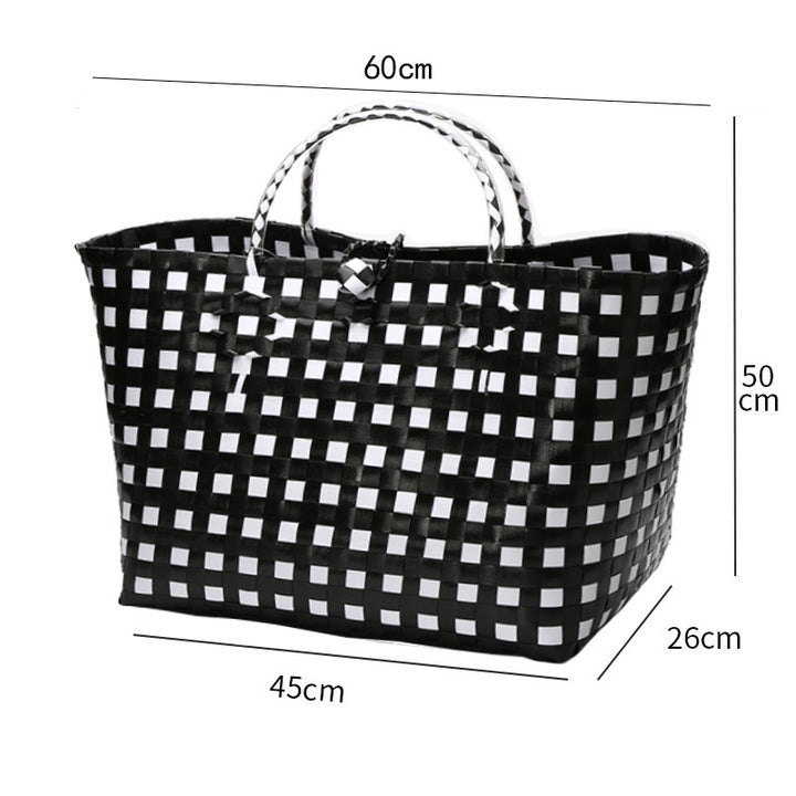 Large Capacity Woven Shopping Tote Bowlift