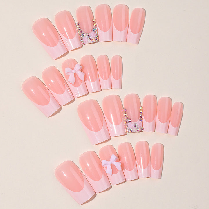 Elegant Nail Art Press-On Set Bowlift