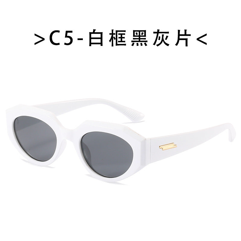 Women's Geometric Cat-Eye Sunglasses Bowlift