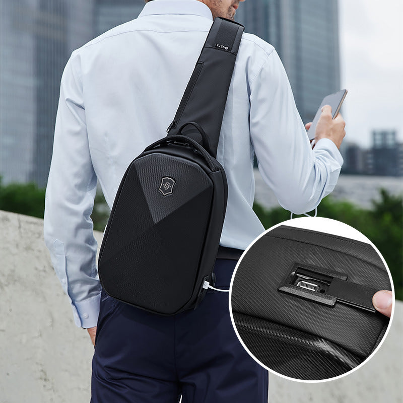 Sleek Ergonomic Crossbody Backpack