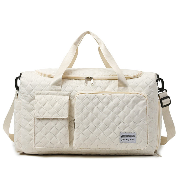 Spacious Quilted Gym Duffel Bag