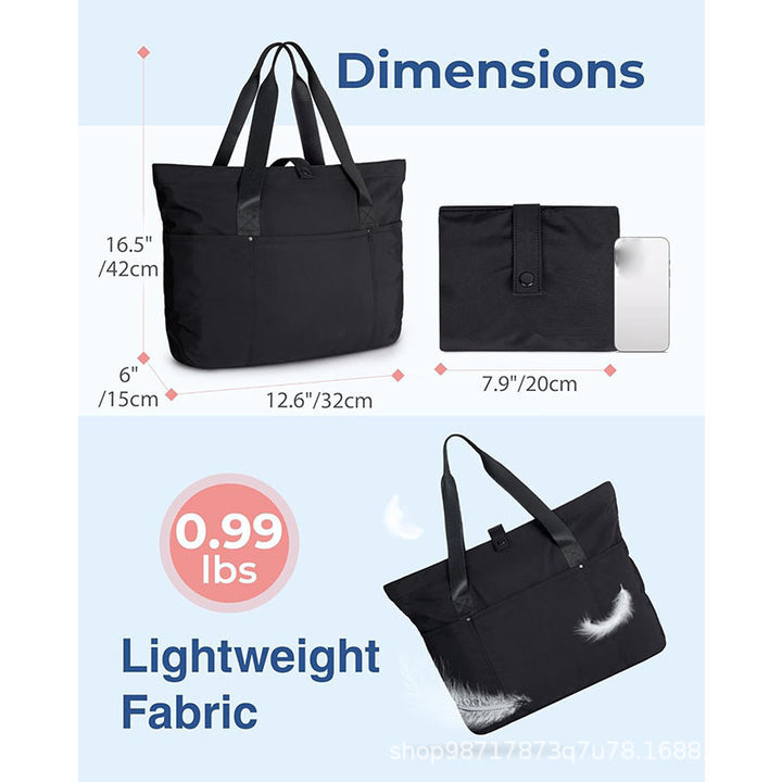 Multifunctional shopping bag with multiple outside pockets Bowlift