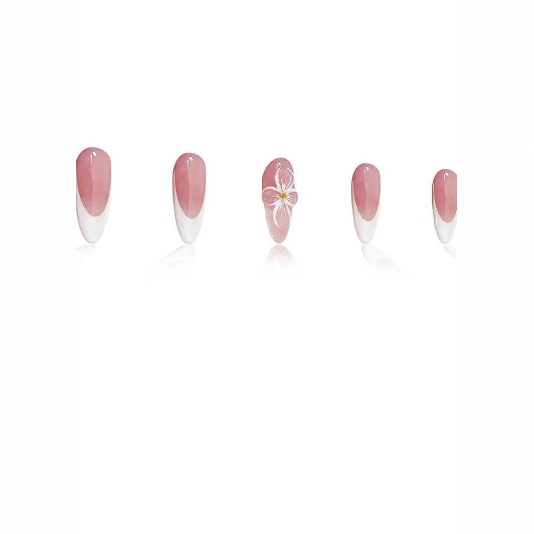 Artistic Floral Nail Art Enhancements Bowlift