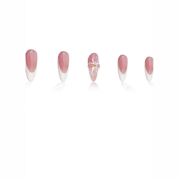 Artistic Floral Nail Art Enhancements Bowlift