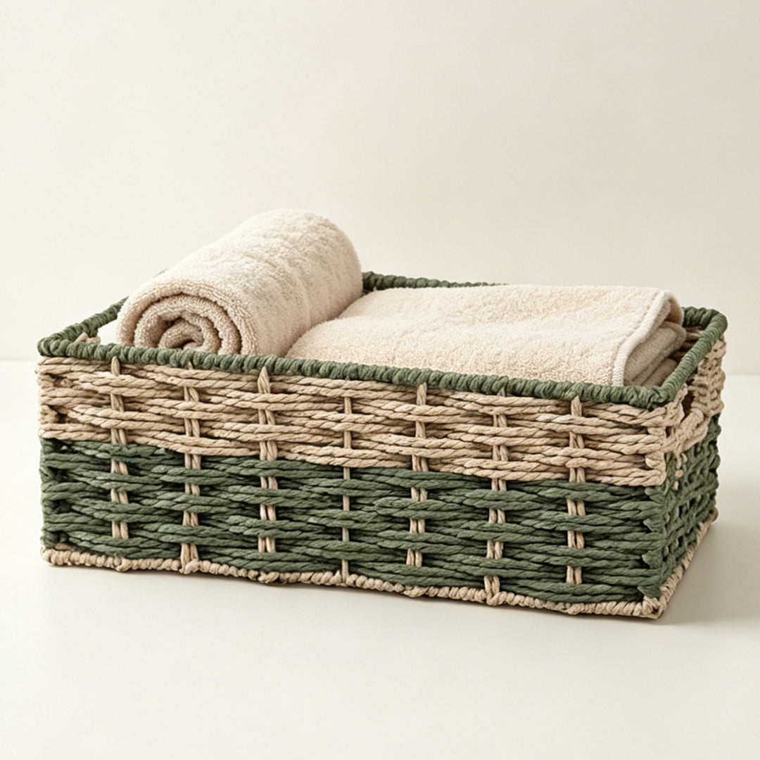 Handcrafted storage basket made of natural material Bowlift