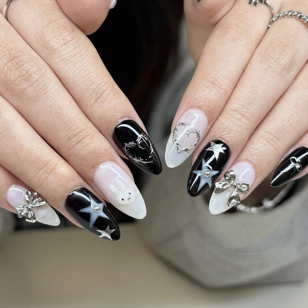 Decorative Gothic Nail Art Extensions Bowlift