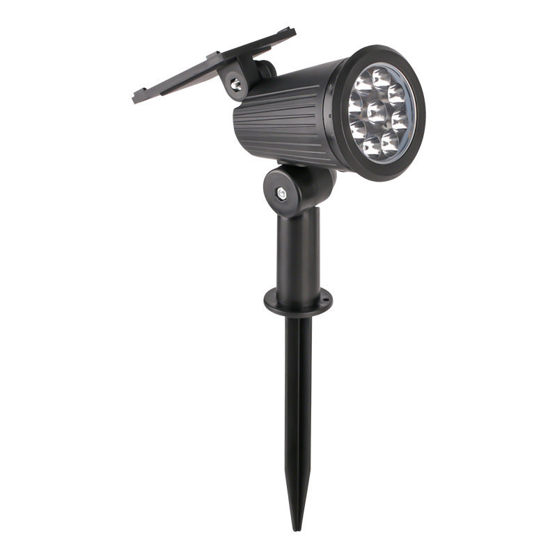 Solar-Powered Adjustable Garden Spotlight With Swivel Stake Bowlift