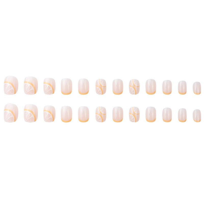 Colorful Citrus-Themed Nail Art Extensions Bowlift