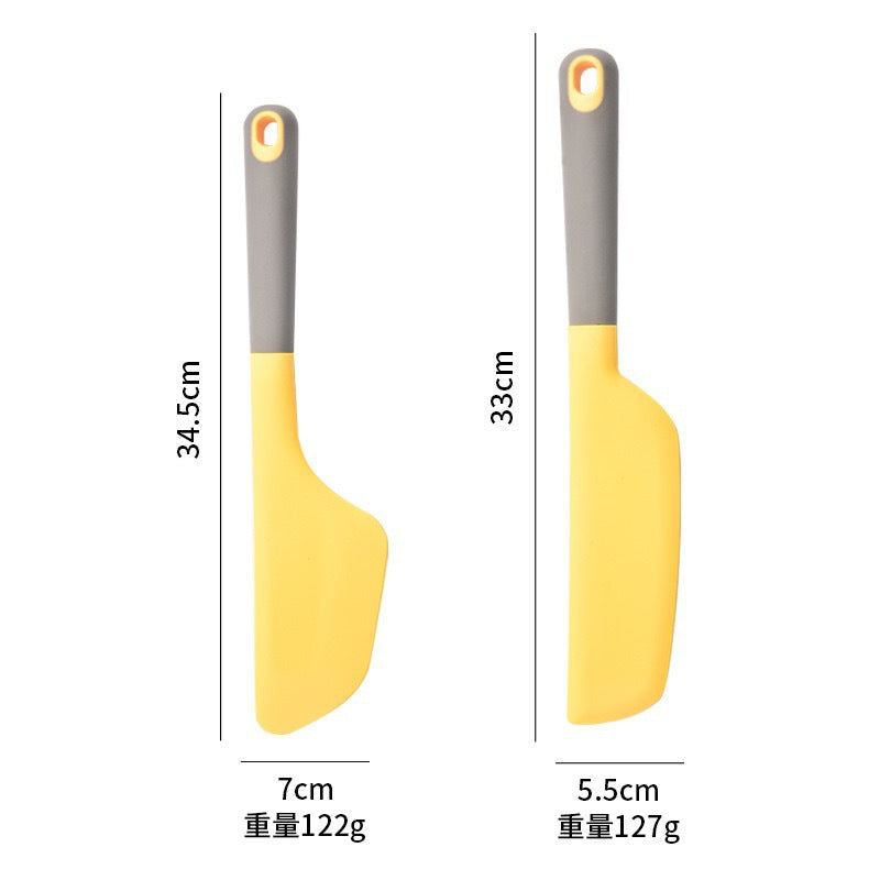 Angled silicone spatula with ergonomic non slip handle Bowlift