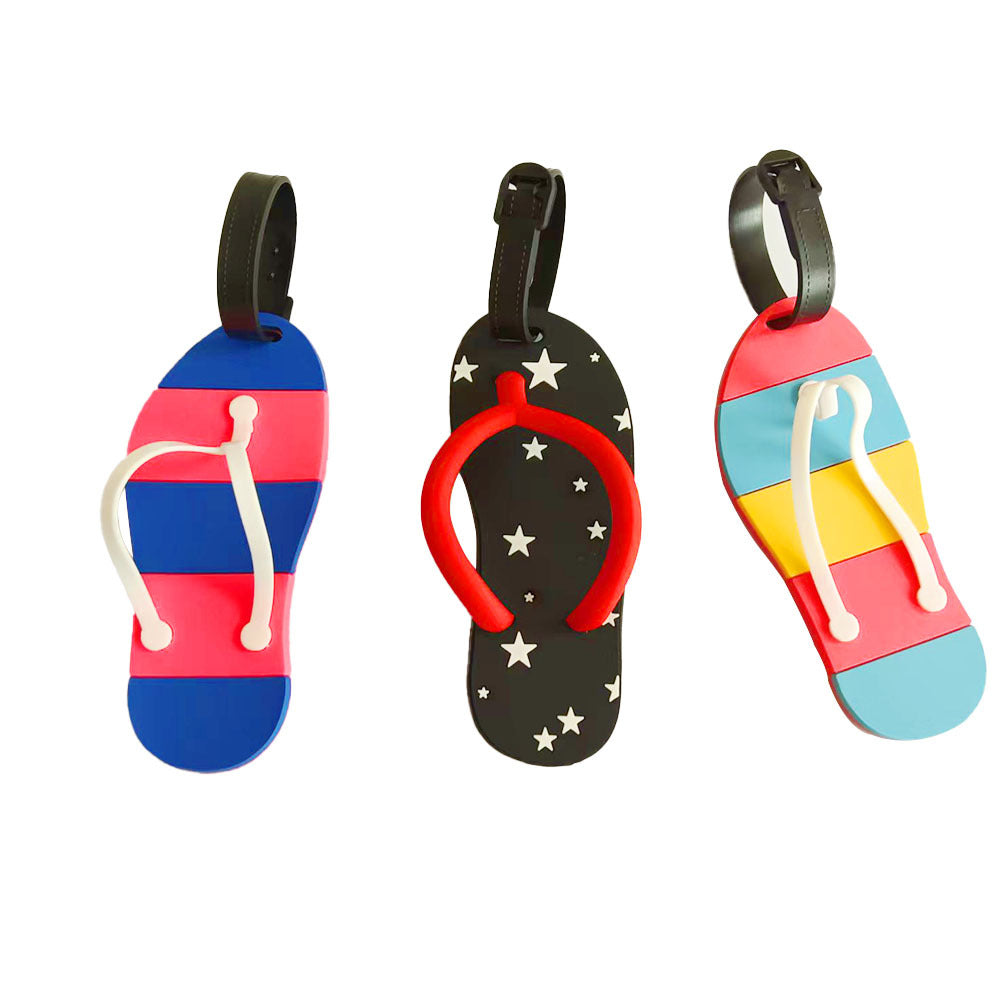 Unisex luggage tag in creative flip-flop design Bowlift