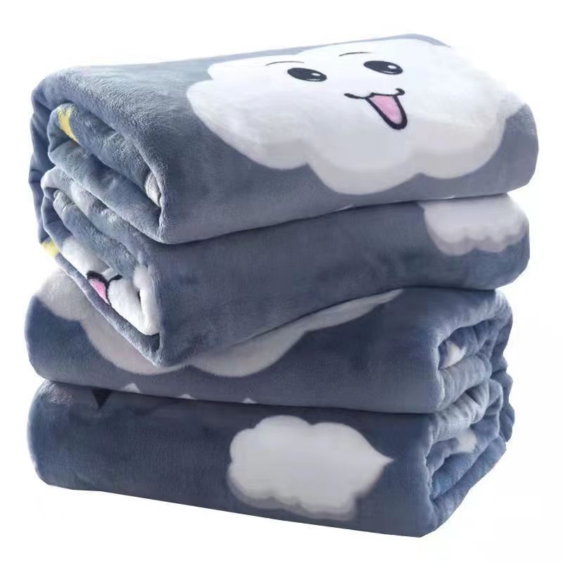 Women Cozy Fleece Blanket with Stars and Moons Bowlift