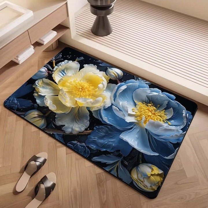 Artistic Floral Patterned Area Rug