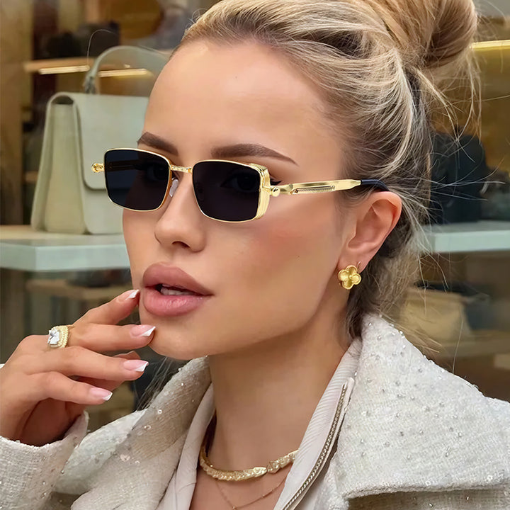 Men's Retro-Inspired Metal Frame Sunglasses Bowlift