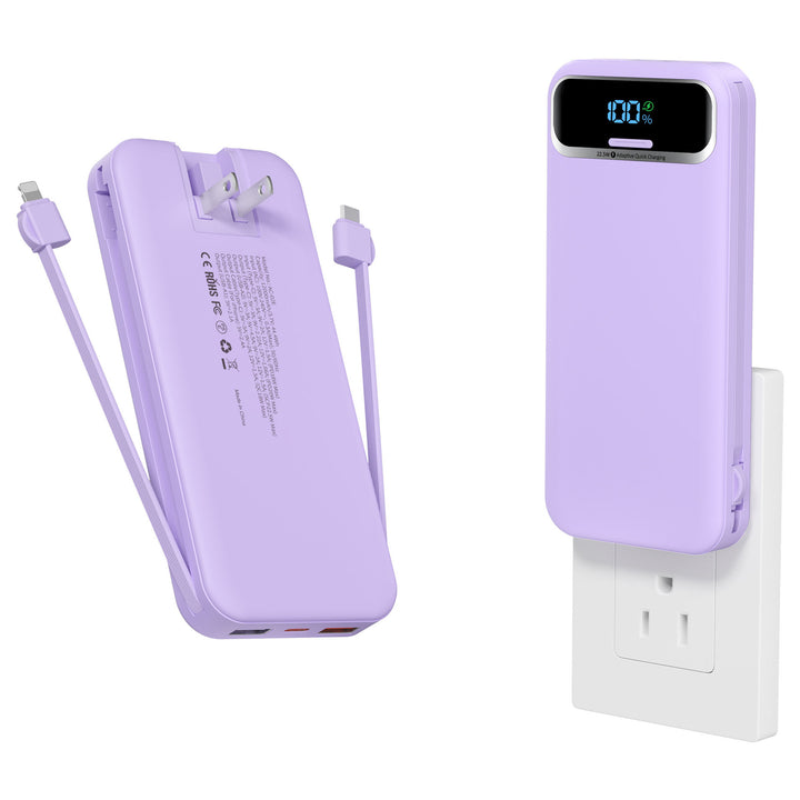Powerbank with Integrated Charger and Lcd Display Bowlift