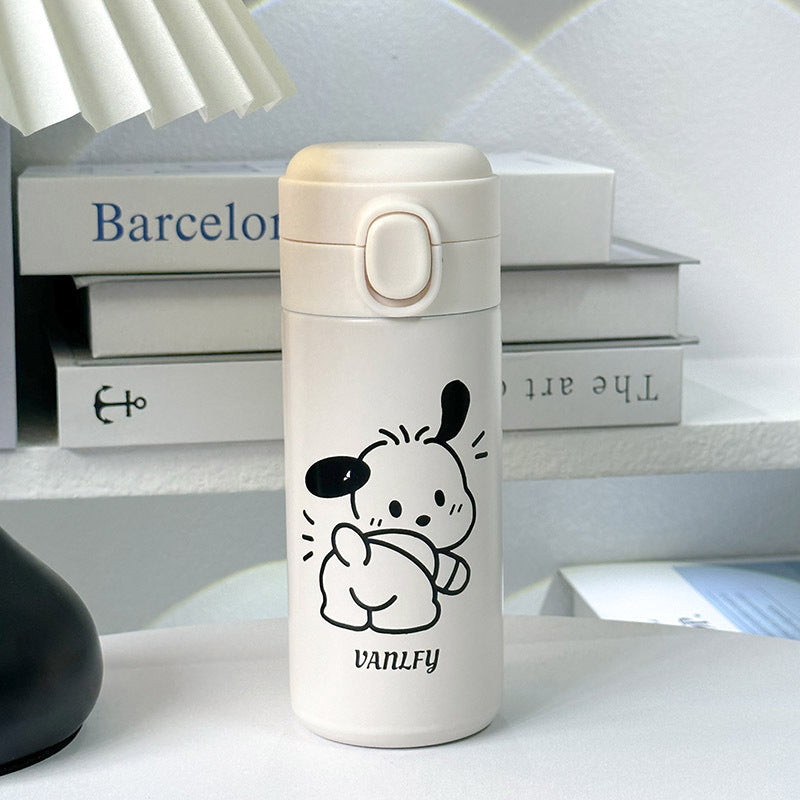 Women's Insulated Water Bottle with Practical Leak-Proof Cap Bowlift
