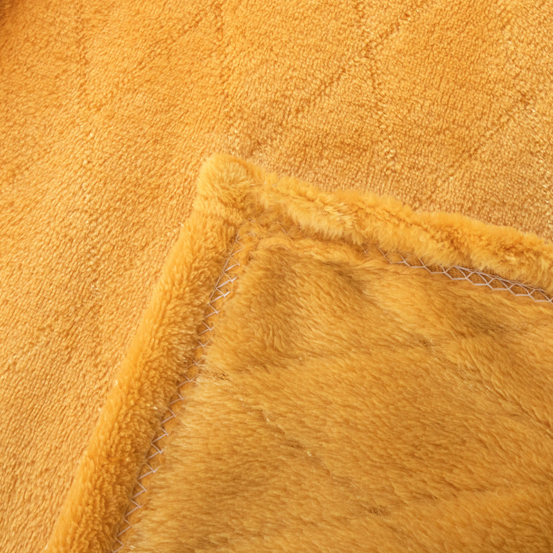 Ladies Cozy Microfiber Blanket with Diamond Shape Design Bowlift